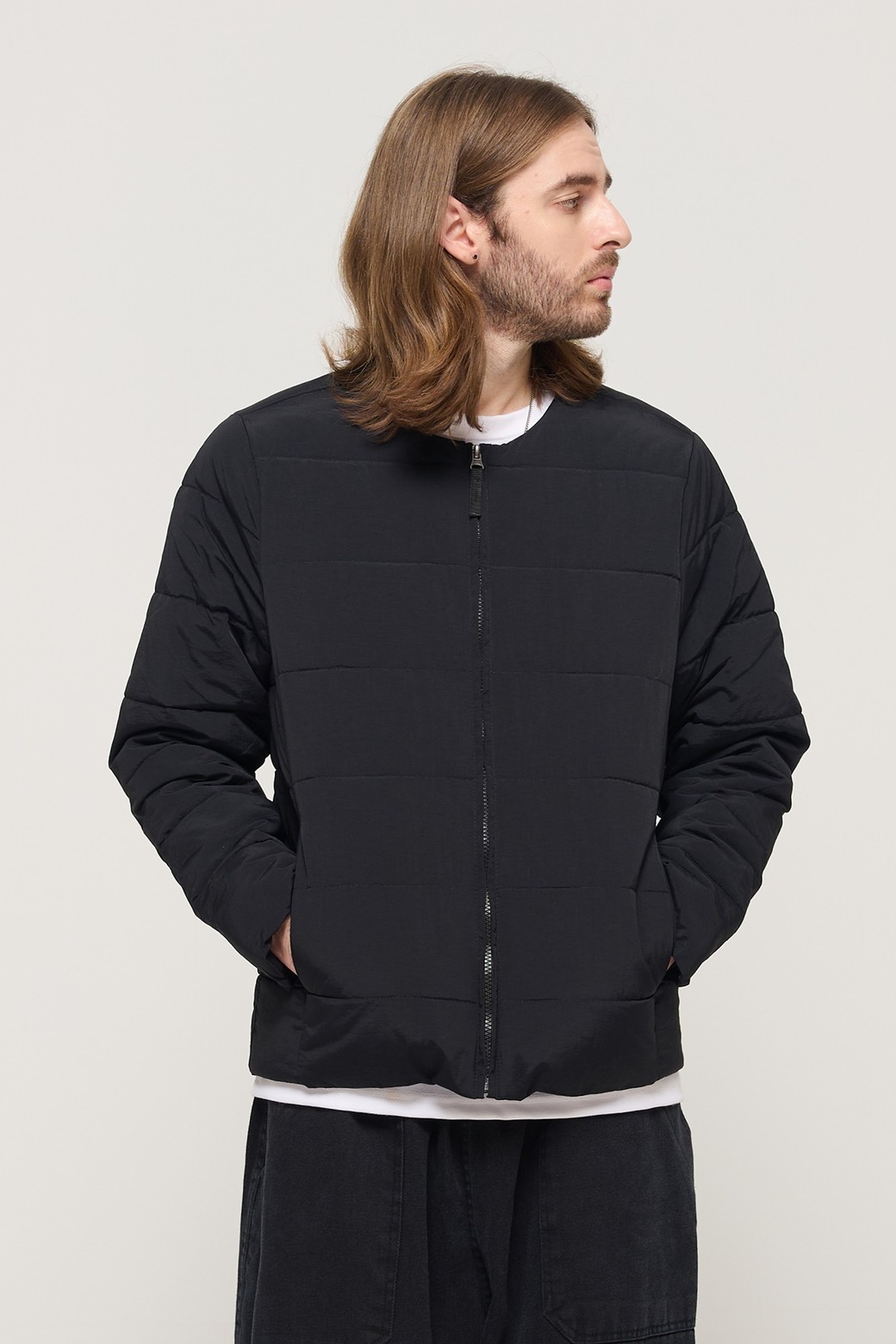 CARGOBROS - 블루종/점퍼 - COMFORT NECK LIGHT DAILY RANGER PADDING JACKET (BLACK)