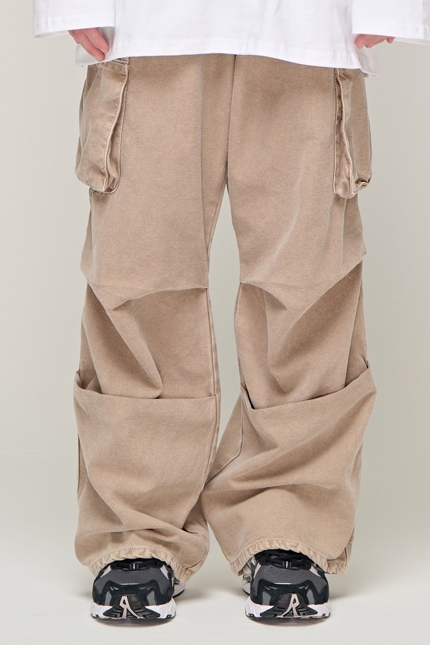 CARGOBROS - 데님 - CB PIGMENT WORK DENIM PANTS (BEIGE)