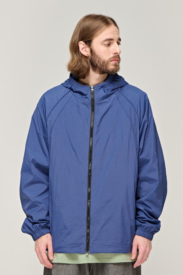 CARGOBROS - 블루종/점퍼 - CB PIPING WINDBREAKER JACKET (BLUE)