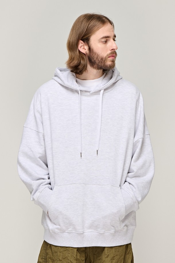 CARGOBROS - 후디 - CB ESSENTIAL HOODIE (LIGHT GRAY)