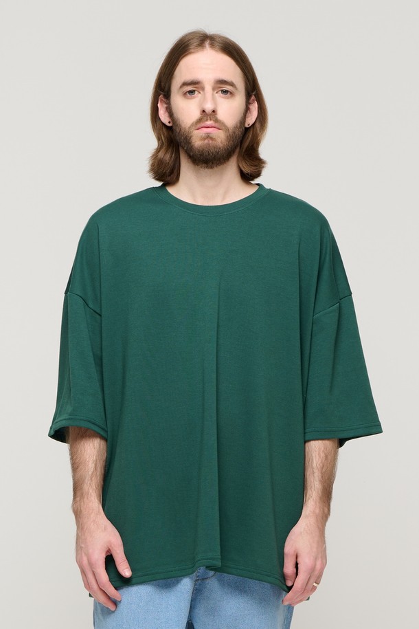 CARGOBROS - 반팔티셔츠 - CB OVER BOX SHORT SLEEVE (GREEN)