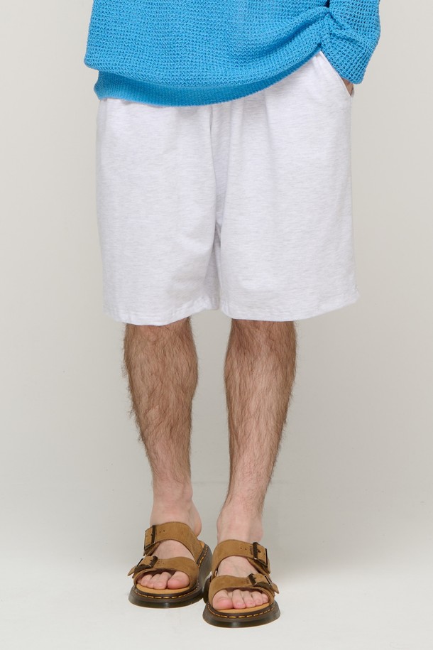 CARGOBROS - 하프팬츠 - CB COZY COOL AIR SWEAT SHORTS (WHITE)