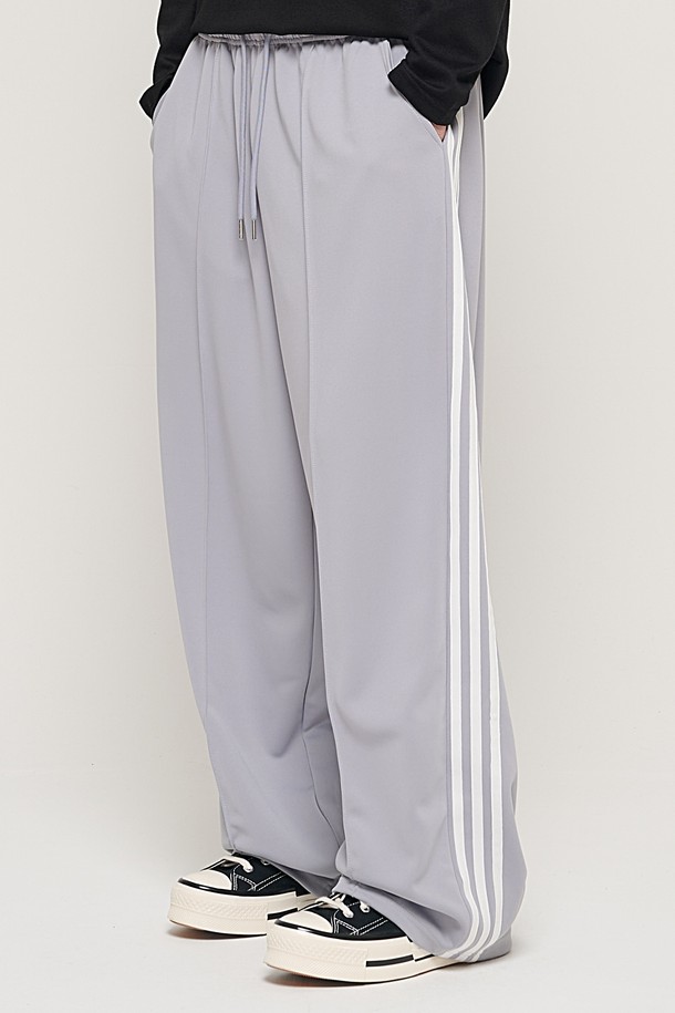 CARGOBROS - 캐주얼팬츠 - SIDE LINE TRACK TRAINING PANTS (GRAY)