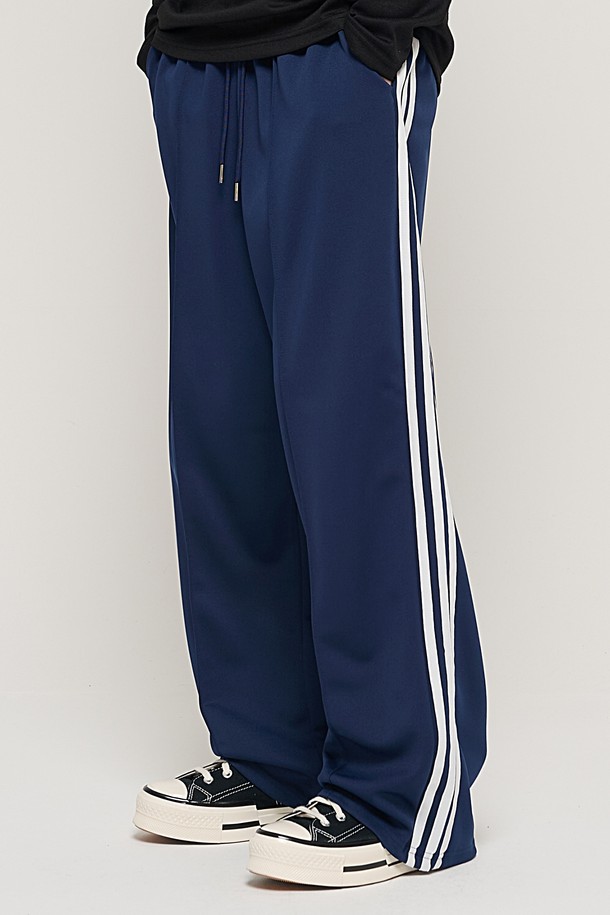 CARGOBROS - 캐주얼팬츠 - SIDE LINE TRACK TRAINING PANTS (NAVY)