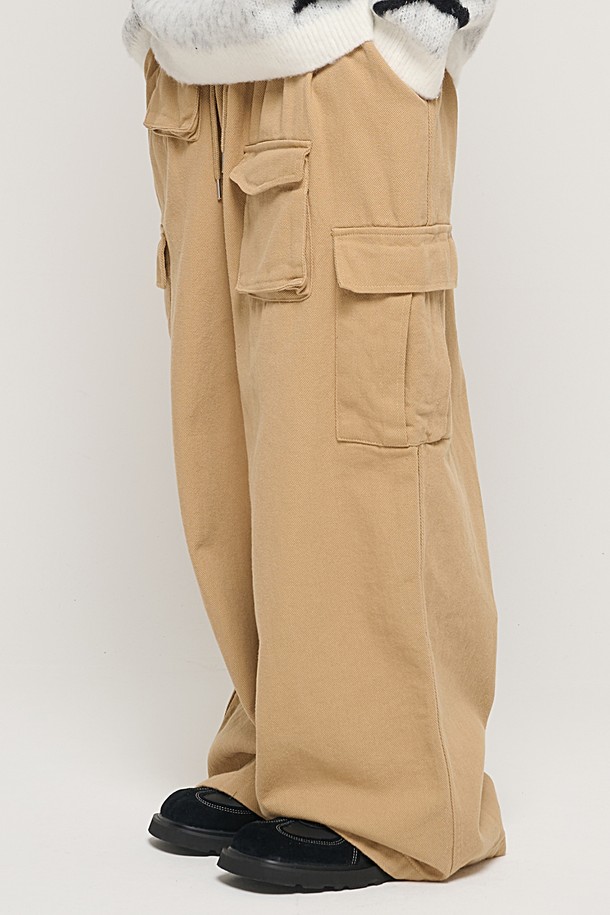 CARGOBROS - 캐주얼팬츠 - CB MULTI CARGO BANDING PANTS (BEIGE)