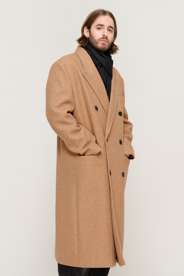 CARGOBROS - 코트 - SEMI OVER MAXI DOUBLE LONG COAT (CAMEL)