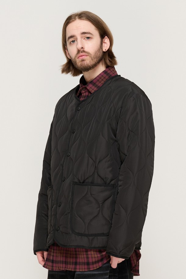 CARGOBROS - 블루종/점퍼 - WARM-UP BASIC QUILTING JACKET (BLACK)