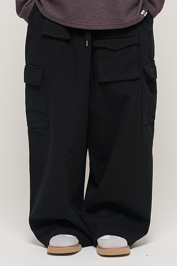 CARGOBROS - 캐주얼팬츠 - CB MULTI CARGO BANDING PANTS (BLACK)