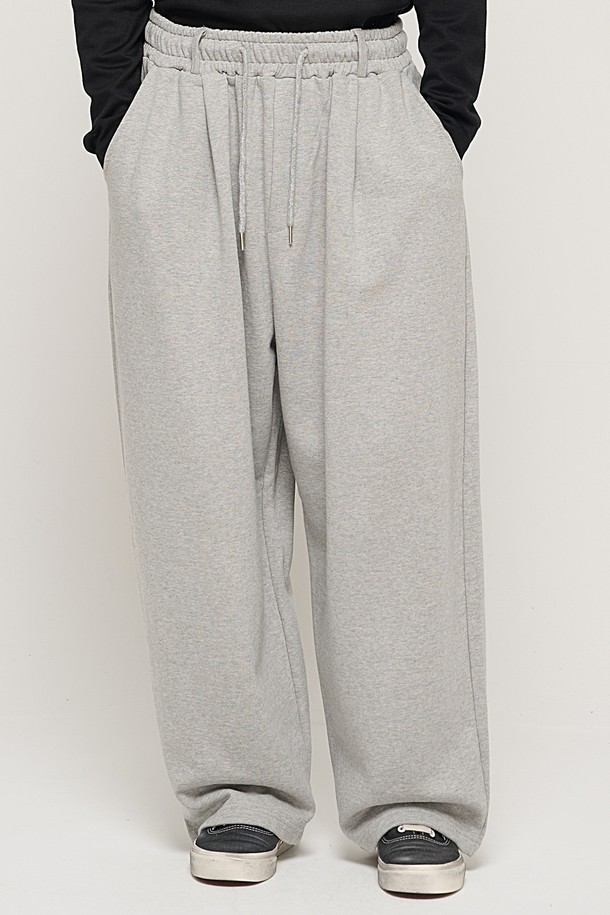 CARGOBROS - 캐주얼팬츠 - HIP POINT INCISION WIDE BALLOON PANTS (GRAY)