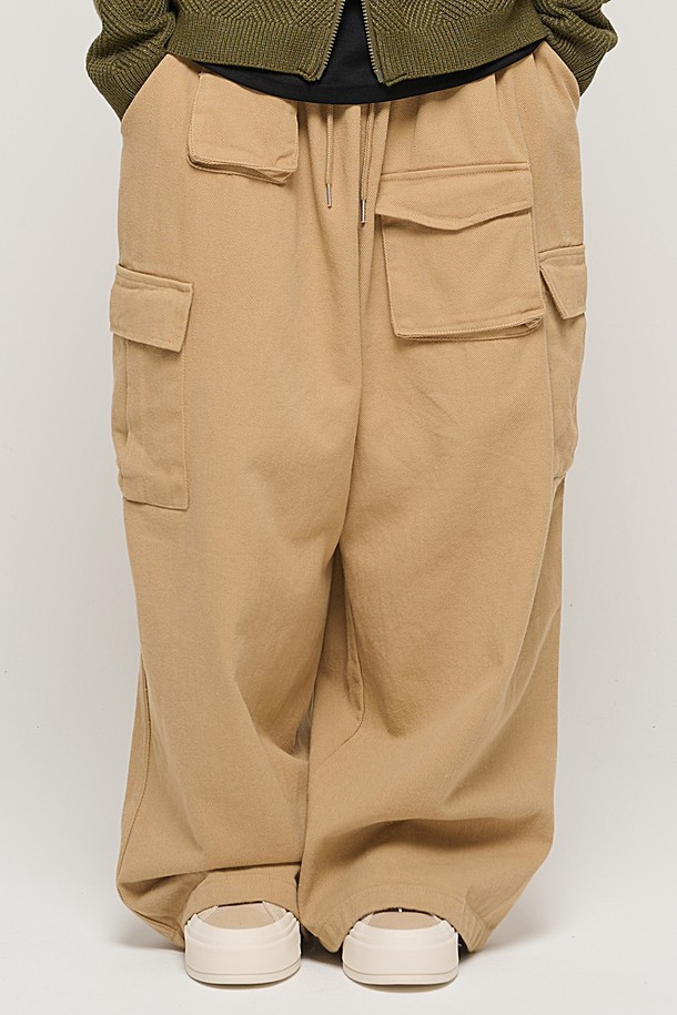 CARGOBROS - 캐주얼팬츠 - CB MULTI CARGO BANDING PANTS (BEIGE)