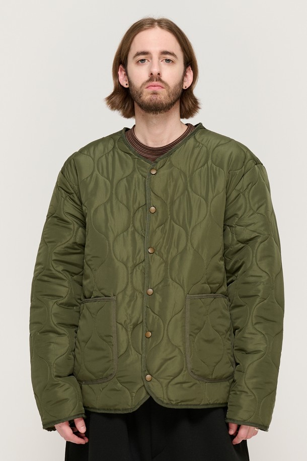 CARGOBROS - 블루종/점퍼 - WARM-UP BASIC QUILTING JACKET (KHAKI)