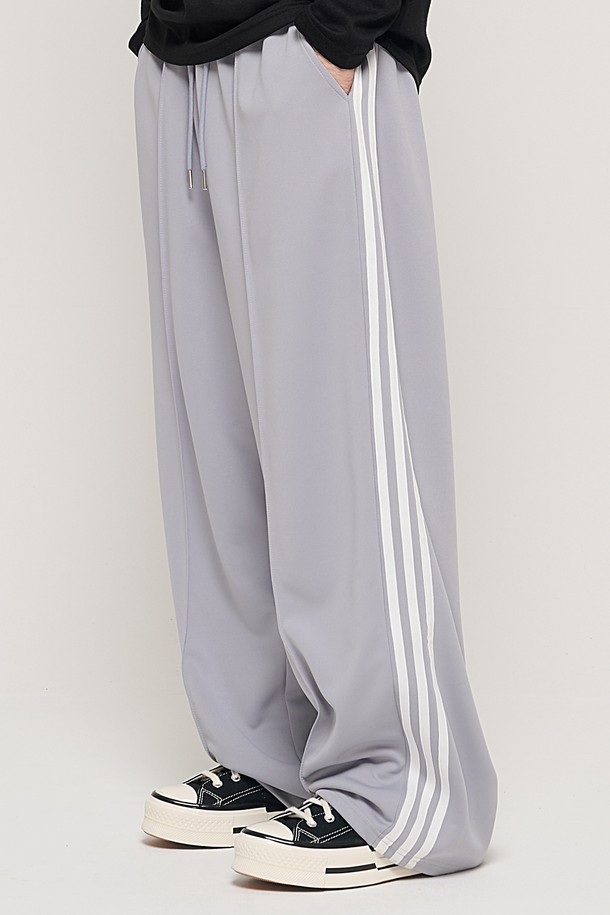 CARGOBROS - 캐주얼팬츠 - SIDE LINE TRACK TRAINING PANTS (GRAY)