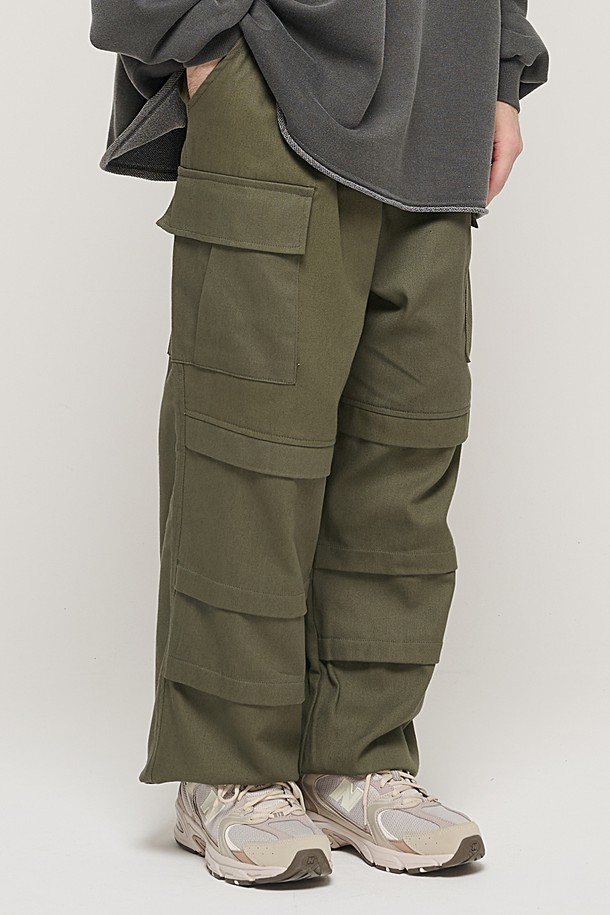 CARGOBROS - 캐주얼팬츠 - PARACHUTE CRACK CARGO WORK PANTS (KHAKI)