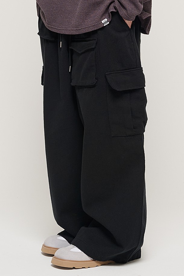 CARGOBROS - 캐주얼팬츠 - CB MULTI CARGO BANDING PANTS (BLACK)