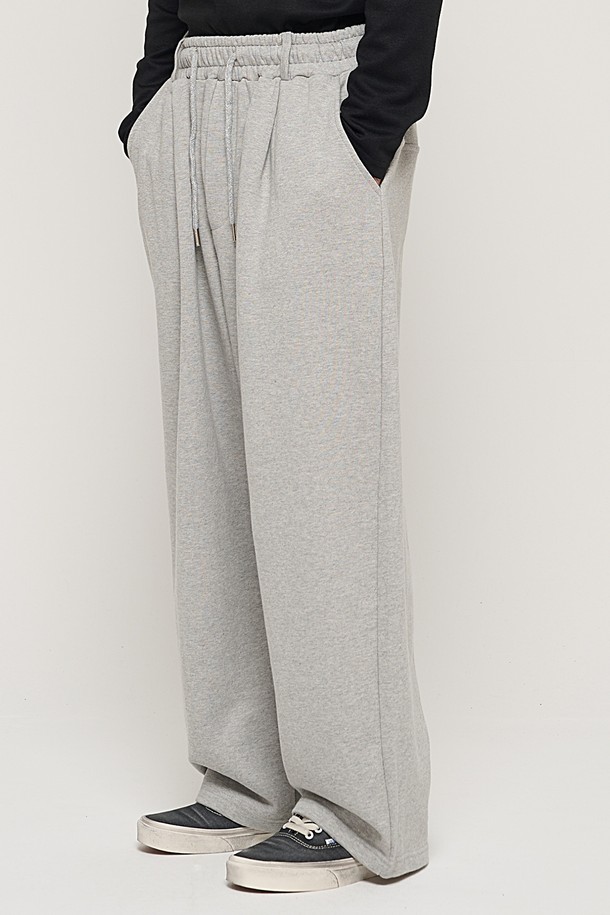 CARGOBROS - 캐주얼팬츠 - HIP POINT INCISION WIDE BALLOON PANTS (GRAY)