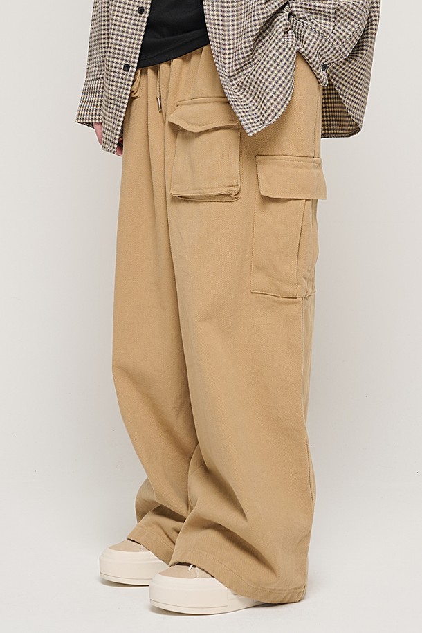 CARGOBROS - 캐주얼팬츠 - CB MULTI CARGO BANDING PANTS (BEIGE)