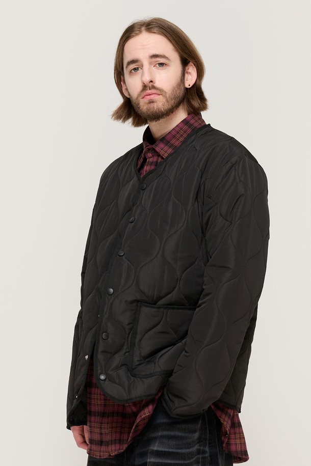 CARGOBROS - 블루종/점퍼 - WARM-UP BASIC QUILTING JACKET (BLACK)