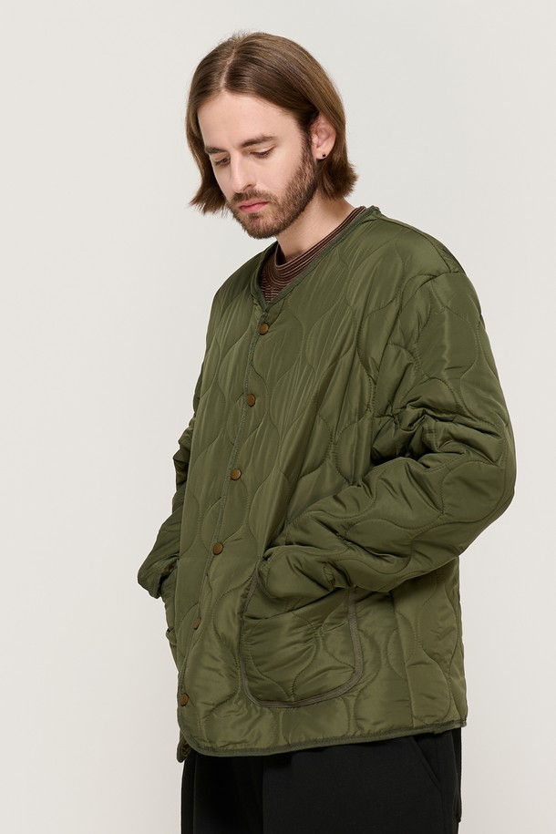 CARGOBROS - 블루종/점퍼 - WARM-UP BASIC QUILTING JACKET (KHAKI)