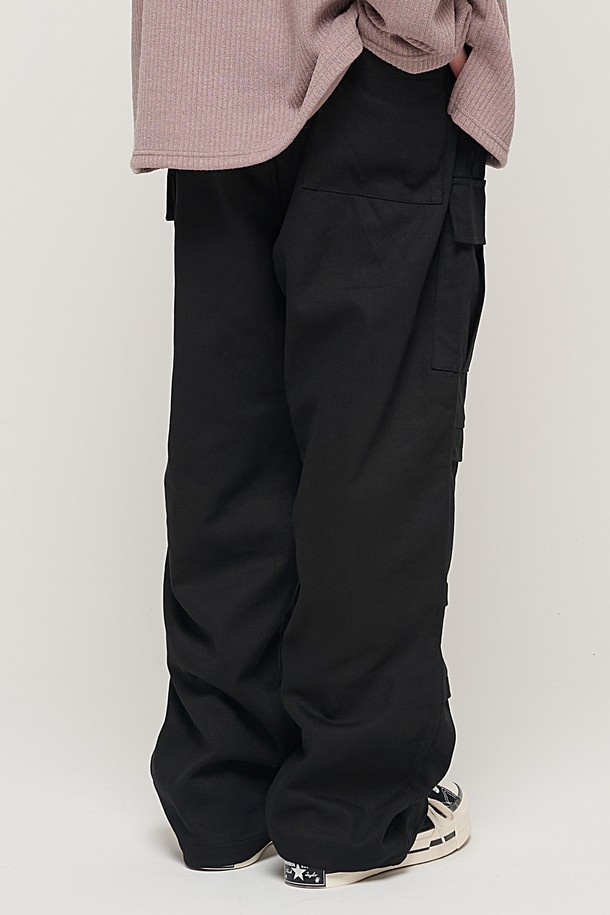 CARGOBROS - 캐주얼팬츠 - PARACHUTE CRACK CARGO WORK PANTS (BLACK)