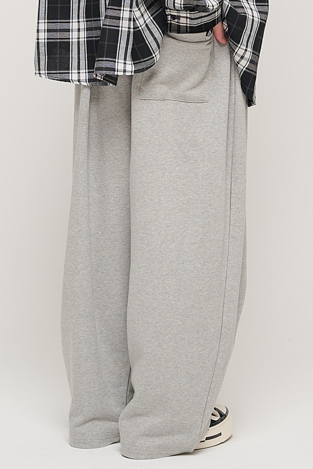 CARGOBROS - 캐주얼팬츠 - SIDE INCISION WIDE BALLOON PANTS (GRAY)