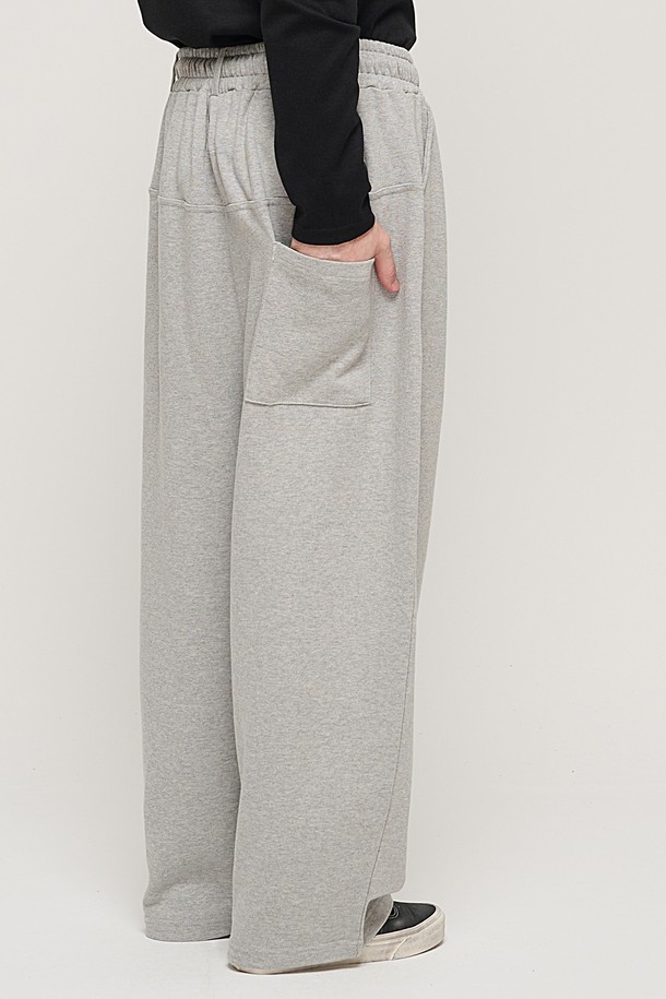 CARGOBROS - 캐주얼팬츠 - HIP POINT INCISION WIDE BALLOON PANTS (GRAY)