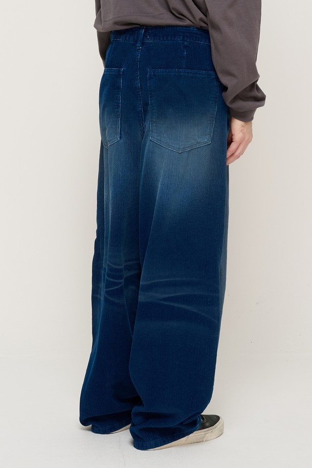 CARGOBROS - 캐주얼팬츠 - WASHED CORDUROY BALLOON PANTS (NAVY)