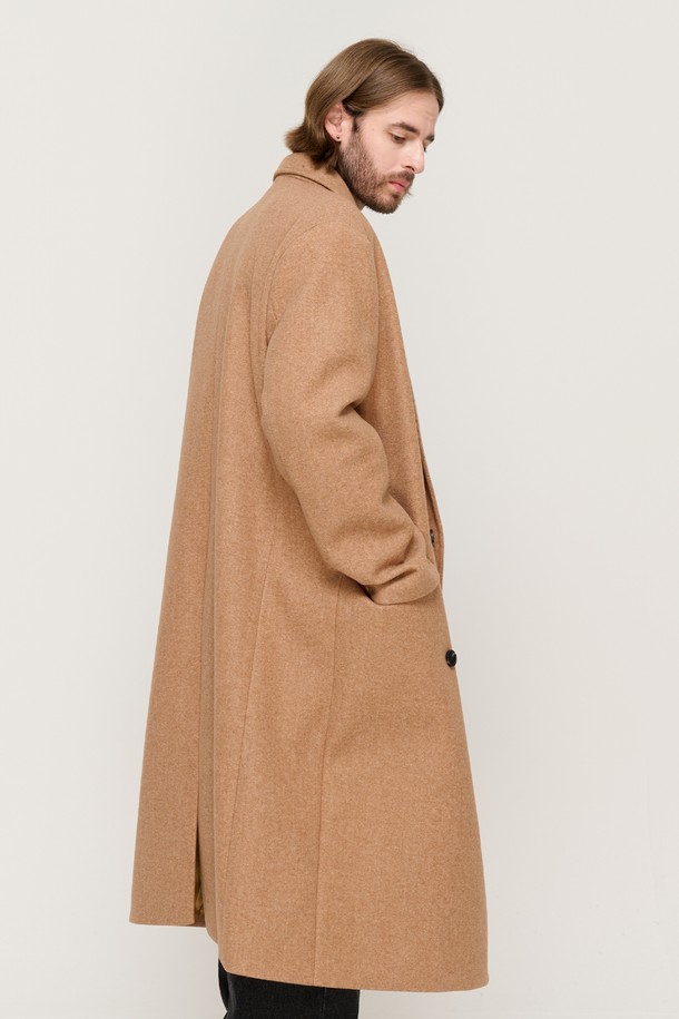 CARGOBROS - 코트 - SEMI OVER MAXI DOUBLE LONG COAT (CAMEL)