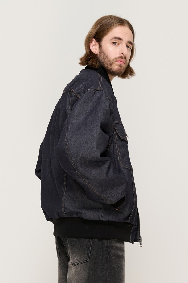 CARGOBROS - 블루종/점퍼 - NON-FACE DENIM BLOUSON WORK JUMPER (BLUE)