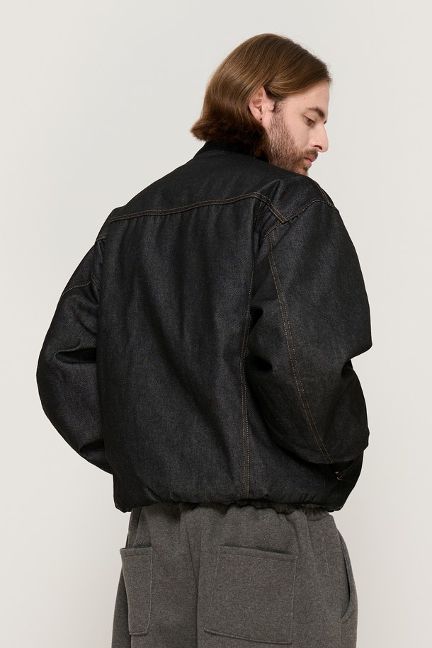 CARGOBROS - 블루종/점퍼 - NON-FACE DENIM BLOUSON WORK JUMPER (BLACK)