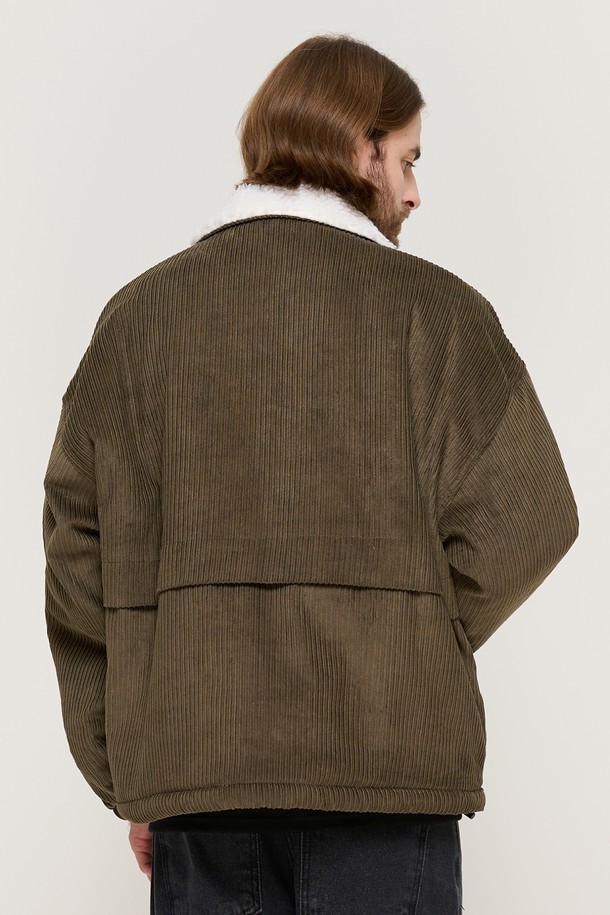 CARGOBROS - 블루종/점퍼 - CORDUROY TRACKER WOOL WOLK JUMPER (KHAKI)