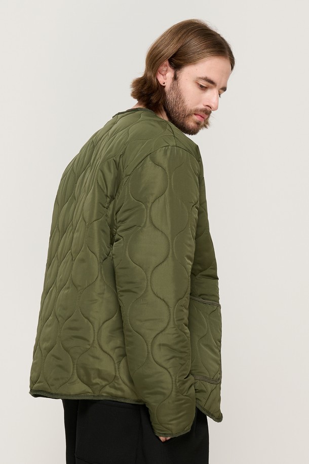 CARGOBROS - 블루종/점퍼 - WARM-UP BASIC QUILTING JACKET (KHAKI)