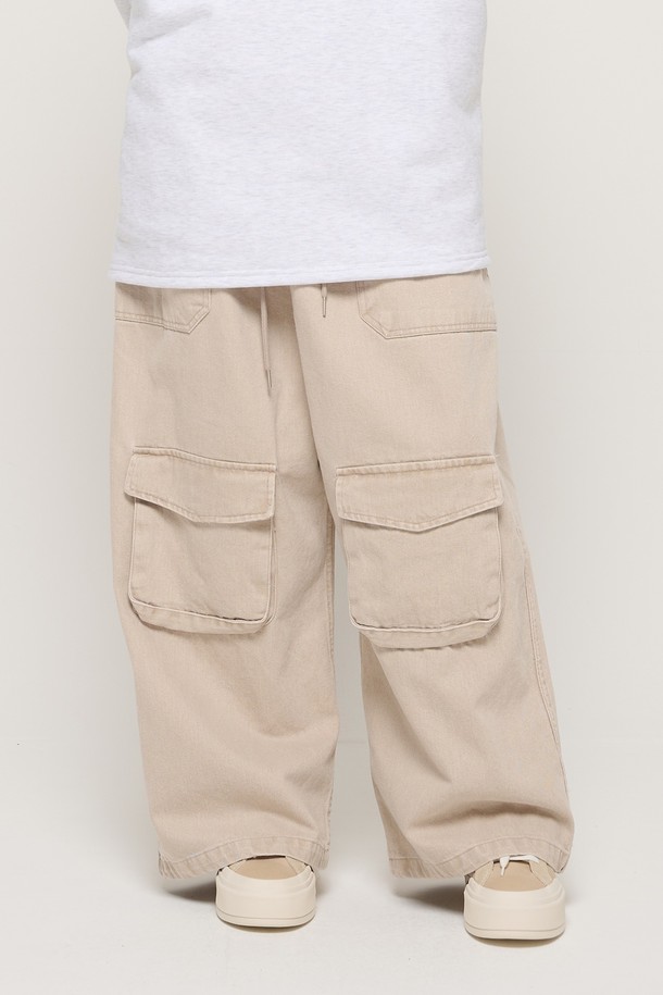 CARGOBROS - 캐주얼팬츠 - CB PIGMENT POCKET WORK PANTS (BEIGE)