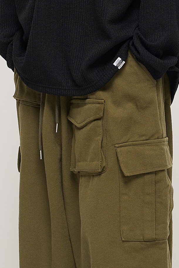 CARGOBROS - 캐주얼팬츠 - CB MULTI CARGO BANDING PANTS (KHAKI)