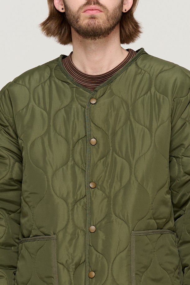 CARGOBROS - 블루종/점퍼 - WARM-UP BASIC QUILTING JACKET (KHAKI)