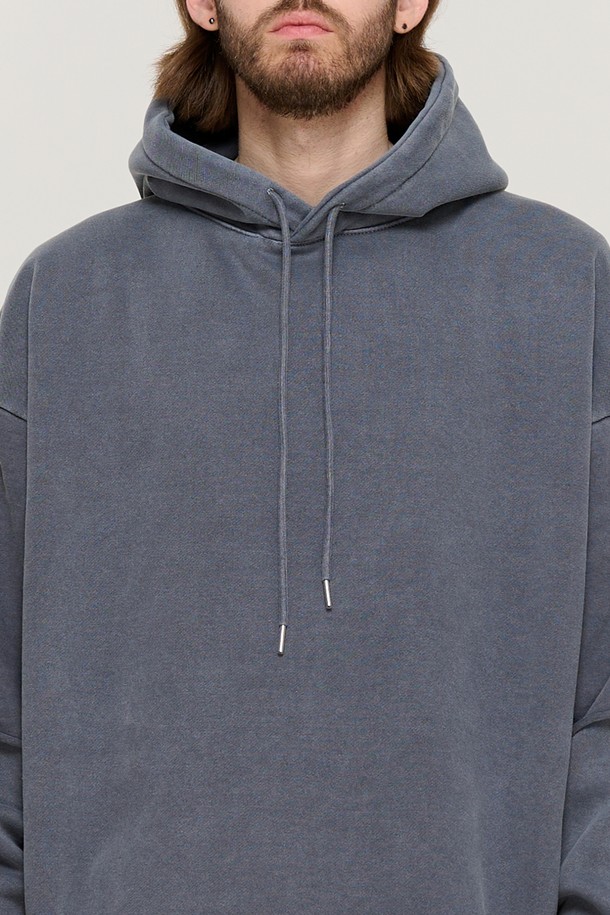 CARGOBROS - 후디 - PIGMENT WASHED LAYERED OVER HOOD (NAVY)