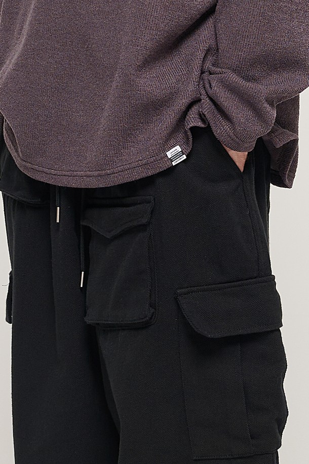 CARGOBROS - 캐주얼팬츠 - CB MULTI CARGO BANDING PANTS (BLACK)