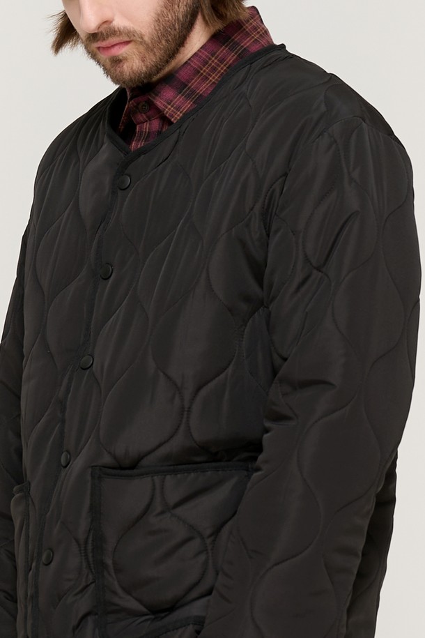 CARGOBROS - 블루종/점퍼 - WARM-UP BASIC QUILTING JACKET (BLACK)