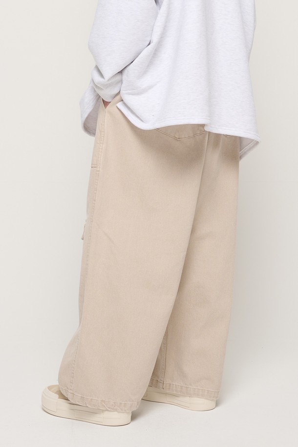 CARGOBROS - 캐주얼팬츠 - CB PIGMENT POCKET WORK PANTS (BEIGE)