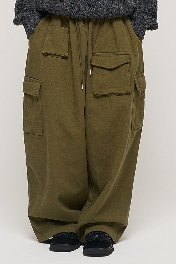 CARGOBROS - 캐주얼팬츠 - CB MULTI CARGO BANDING PANTS (KHAKI)