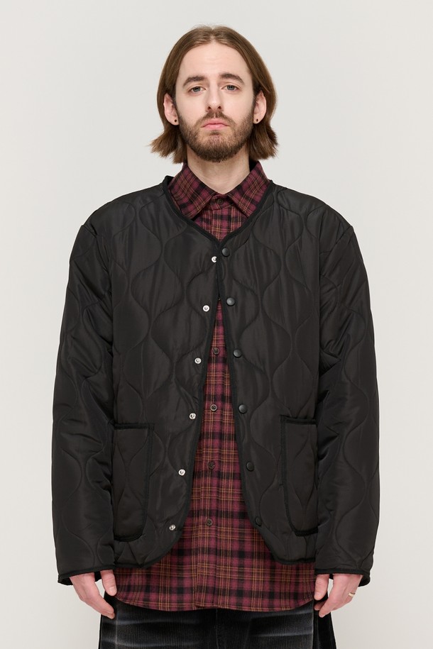 CARGOBROS - 블루종/점퍼 - WARM-UP BASIC QUILTING JACKET (BLACK)