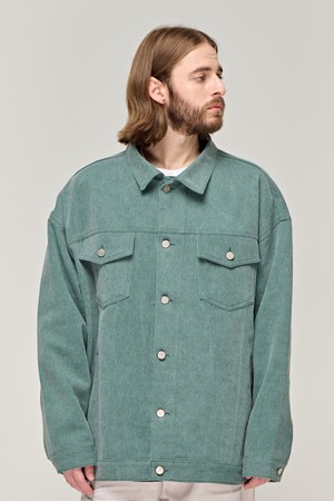 CB PIG BIO TRUCKER JACKET (GREEN)