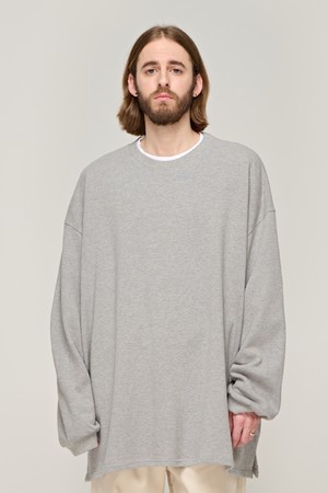 CB DOUBLE COTTON OVER LONG SLEEVE (GRAY)