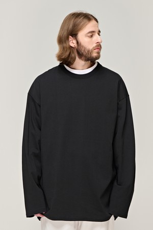 CB HEAVY OVER LONG SLEEVE TEE (BLACK)