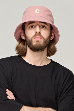 CB LOGO ROUND BUCKET HAT (PINK)