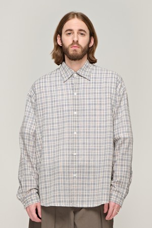 CB BREAD SEERSUCKER CHECK SHIRT (BLACK)