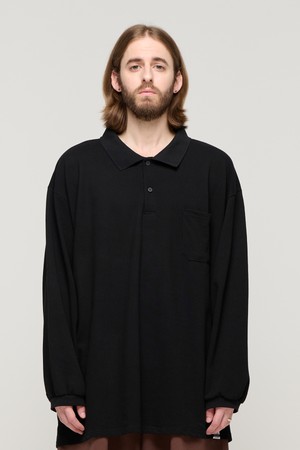 CB POCKET OVER PK LONG SLEEVE (BLACK)