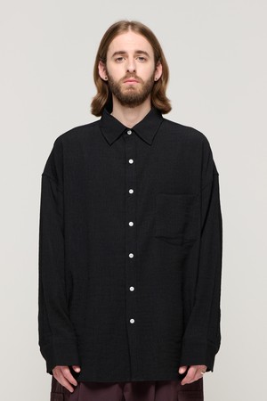 CB CREASE OVER SHIRT (BLACK)