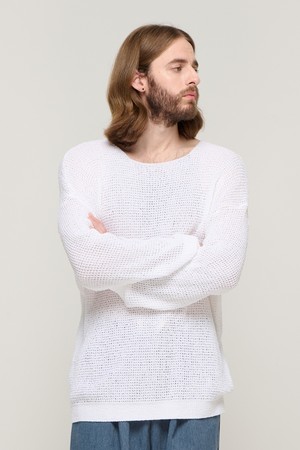 CB SUMMER SCASHI WAFFLE COZY KNIT (WHITE)