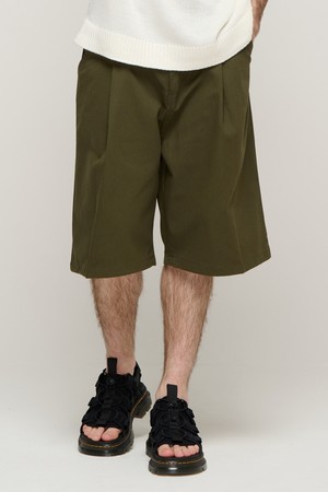 CB BERMUDA ONETUCK COTTON PANTS (KHAKI)