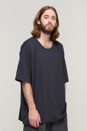 CB SILKET LOOSE-FIT CREWNECK SHORT SLEEVE (CHARCHOL)